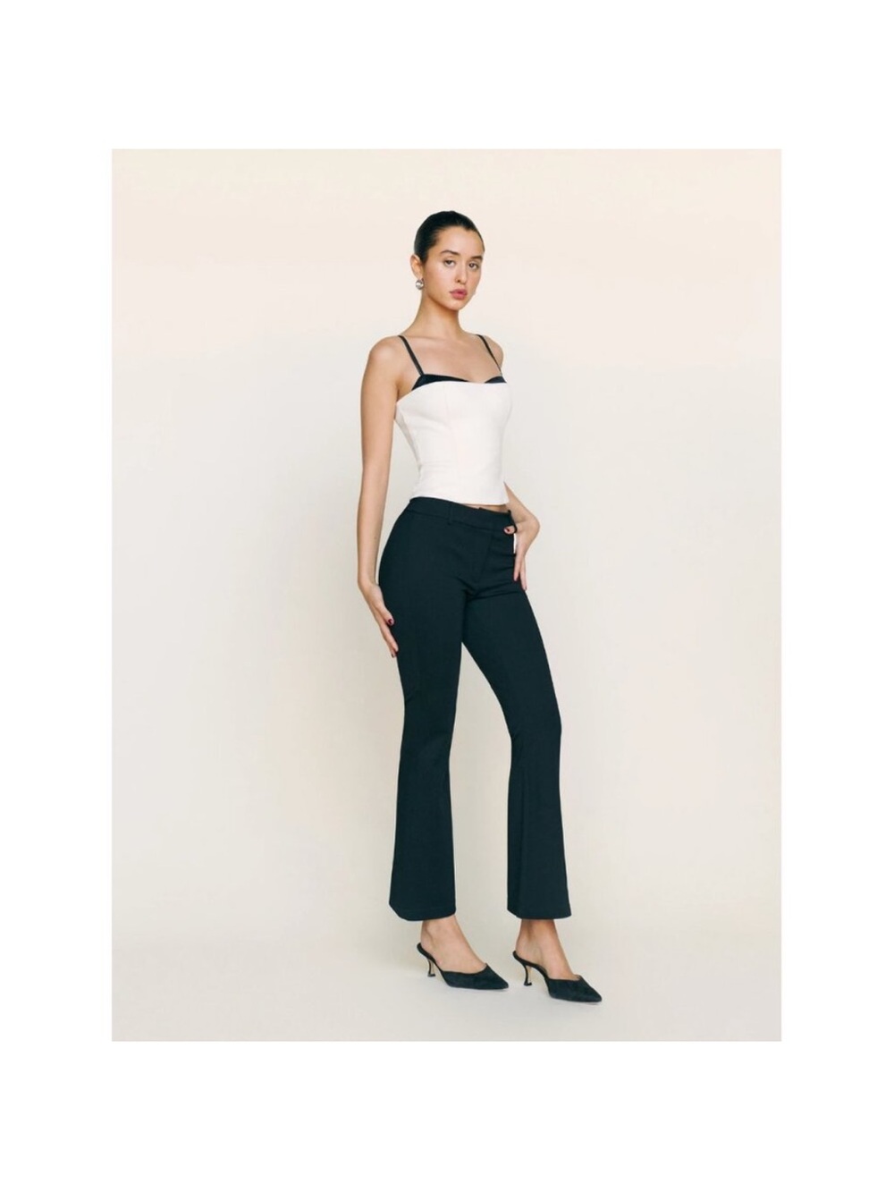Reformation Ryan Flared Midrise Pants